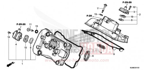 CYLINDER HEAD COVER VFR800XH de 2017